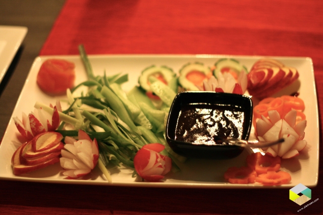 groente en saus voor bij de Pekingeend